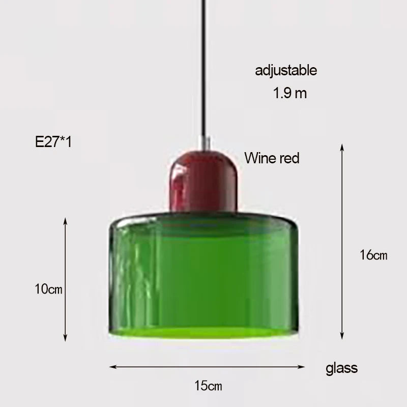 Nordic Glass Pendant Light for Bedroom and Dining
