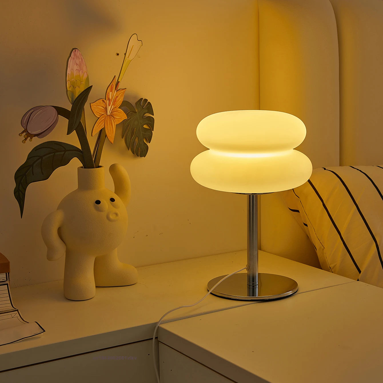 Nordic Mushroom Table Lamp With 9-Level Dimming
